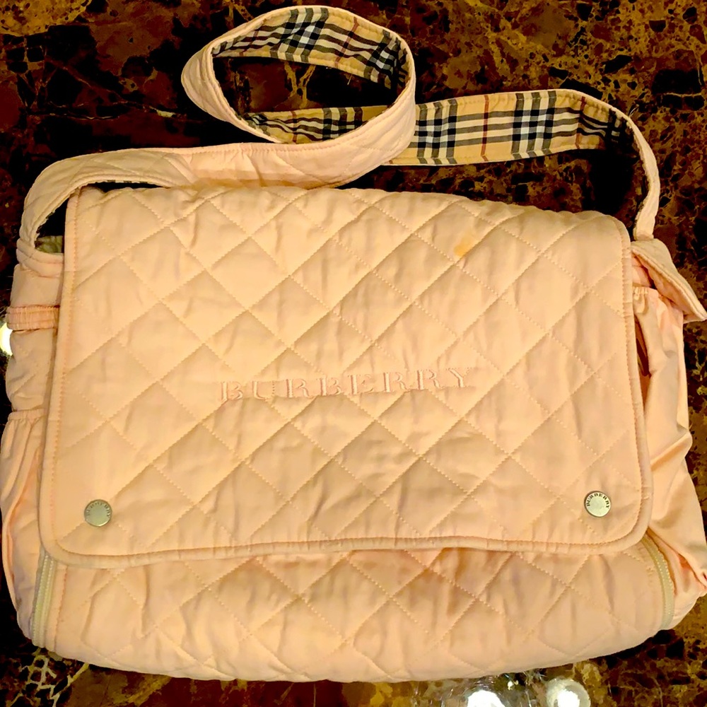 Burberry diaper bag